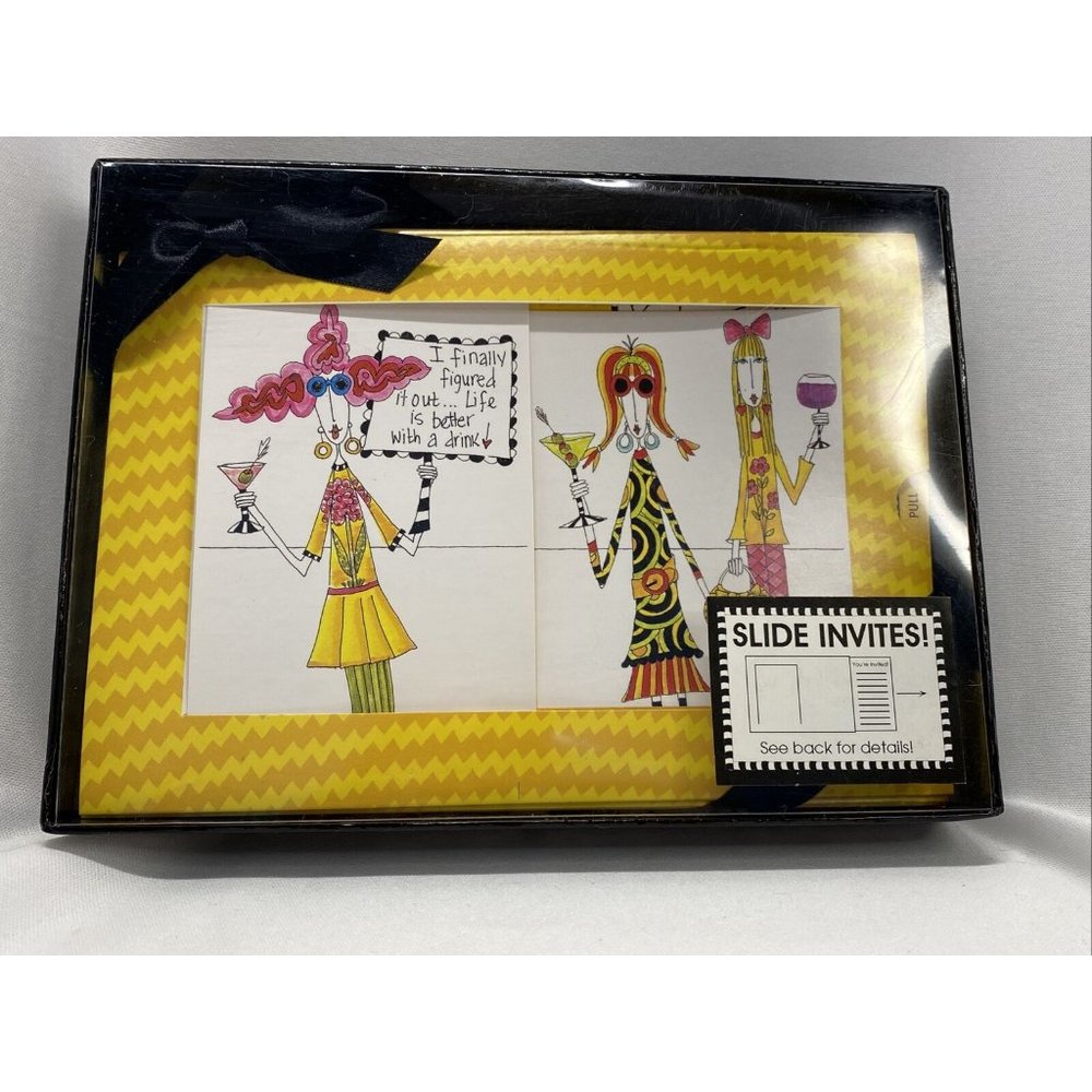 Dolly Mama Funny Party Cards 8pk Slides Theme w/ Envelopes NEW